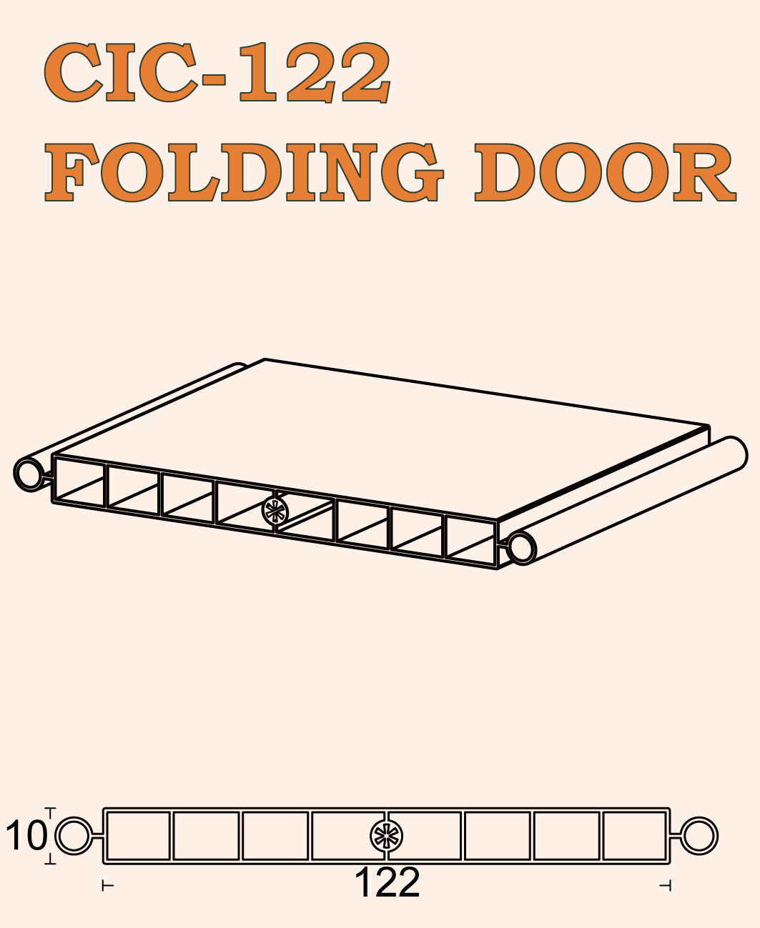 CIC-122 FOLDING DOOR